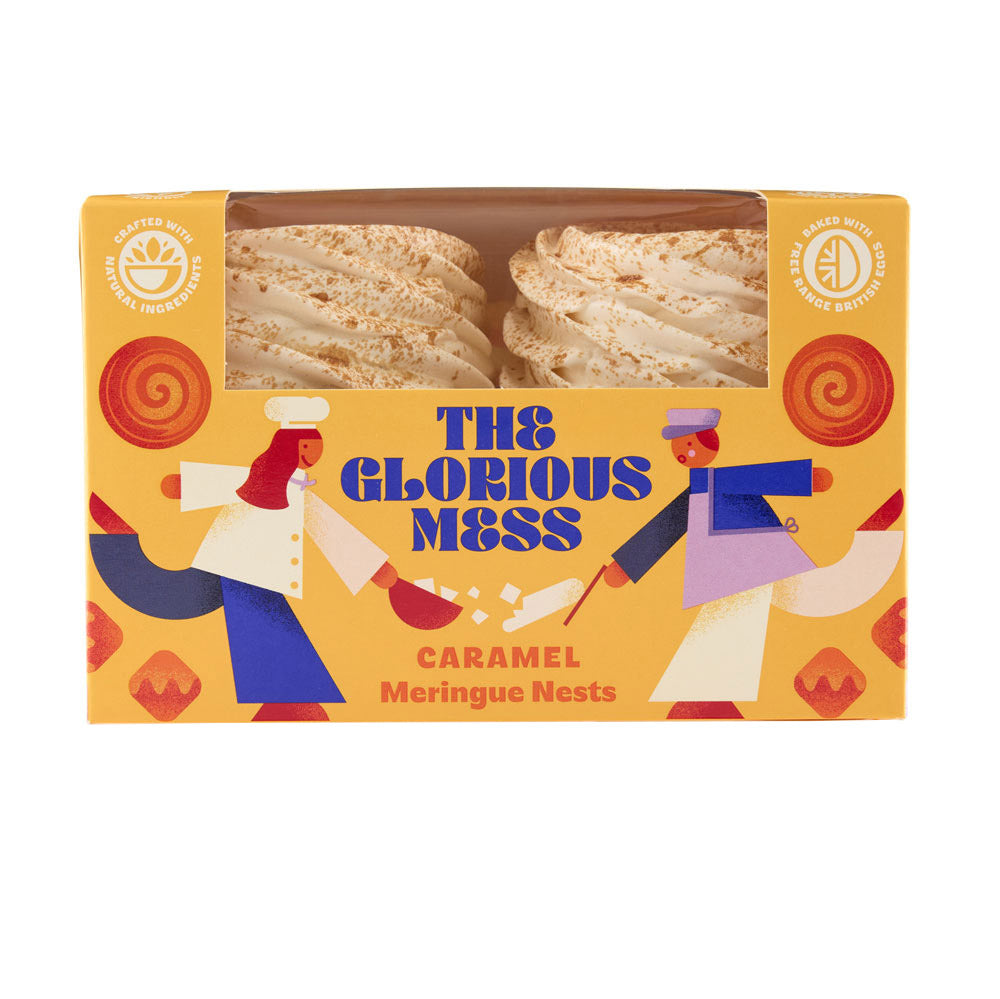 Caramel Meringue Nests