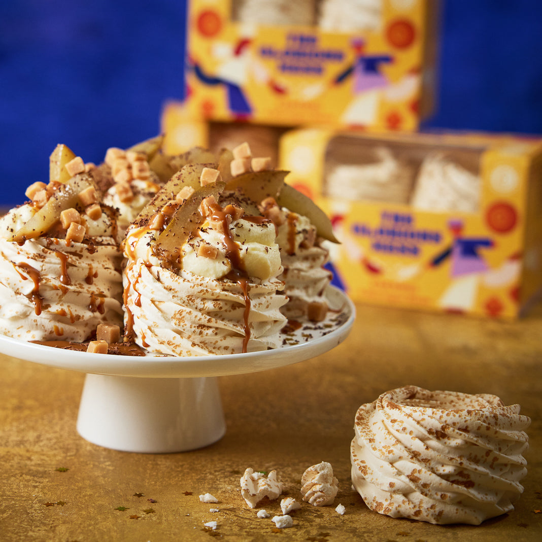 Caramel Meringue Nests