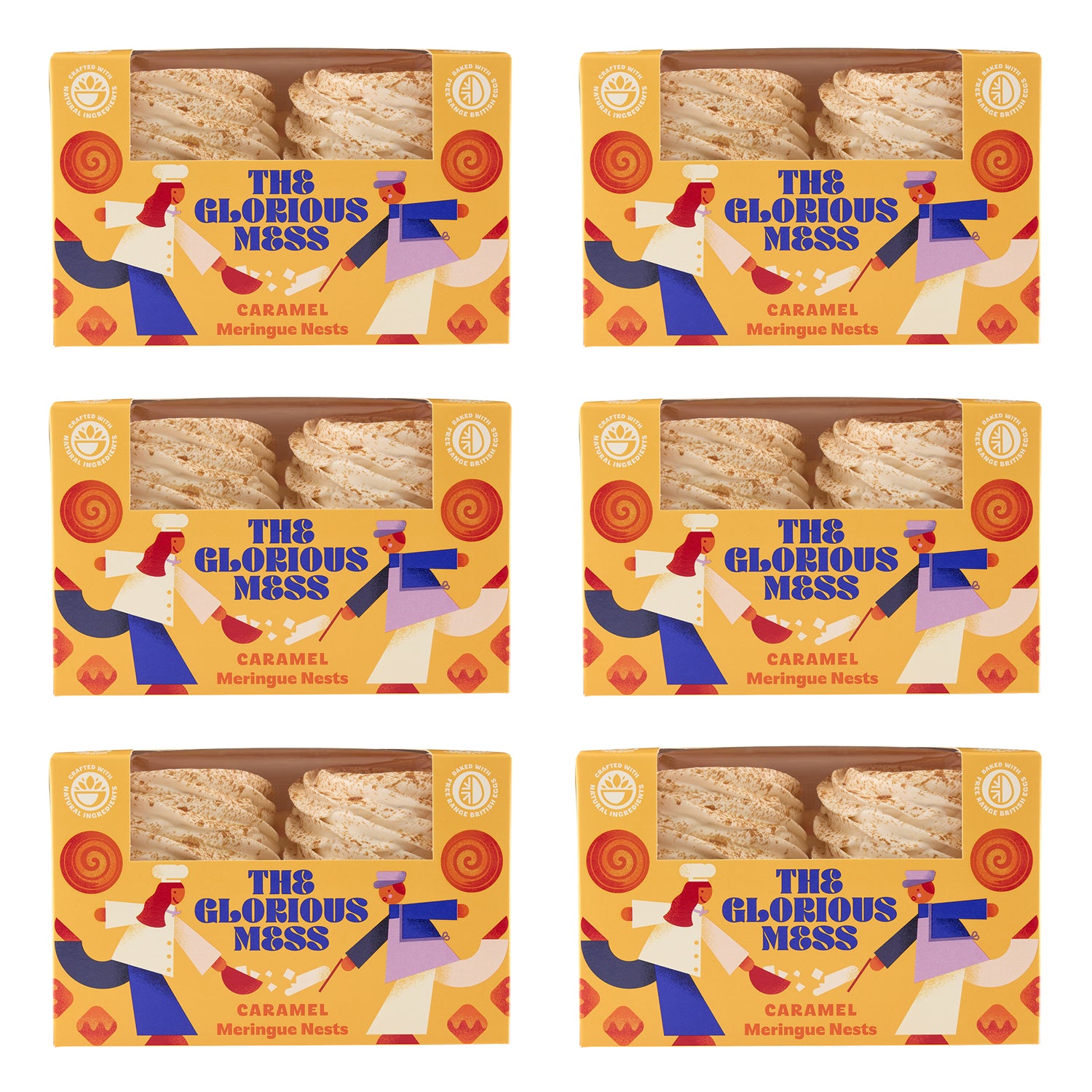 Caramel Meringue Nests