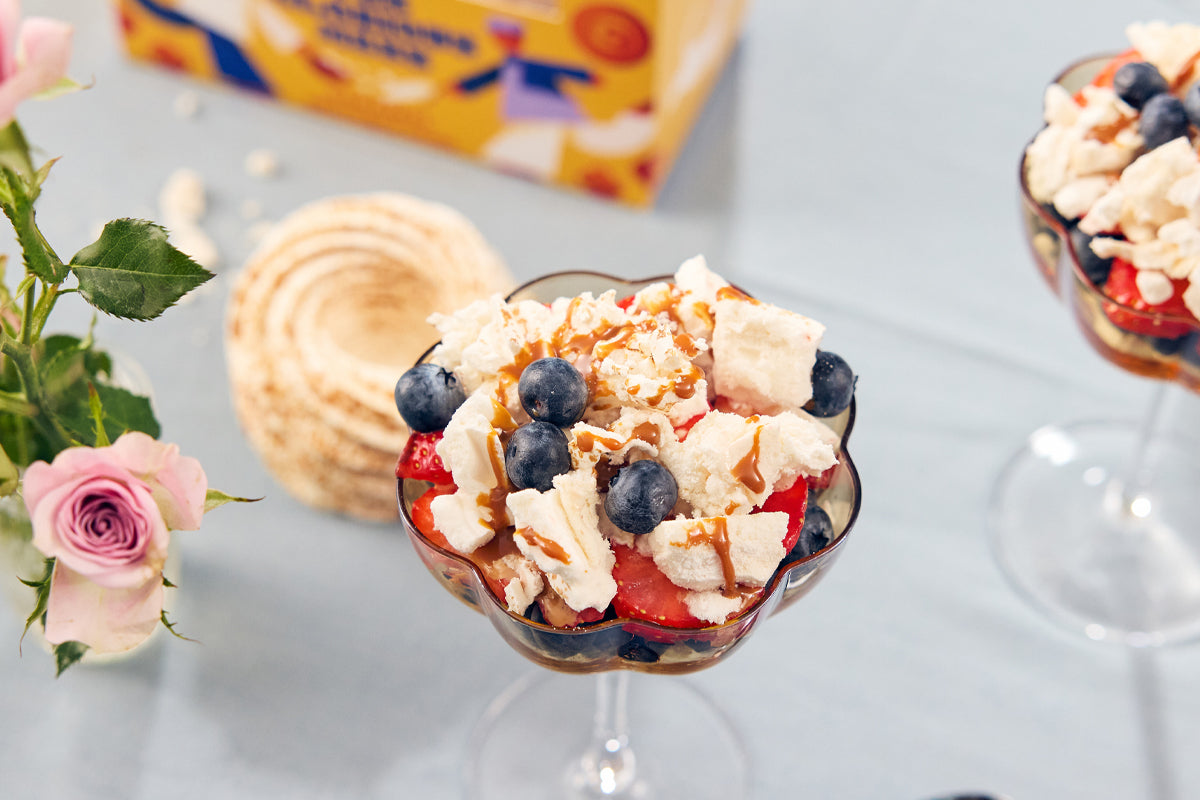 Caramel Meringue Mess with Summer Berries