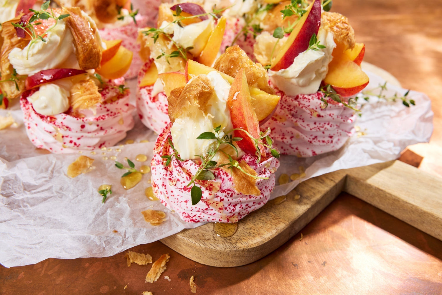 Peach Please! A Strawberry Croissant Situation