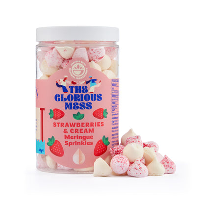 Strawberries &amp; Cream Meringue Sprinkles