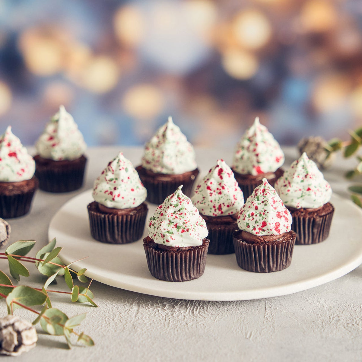 Vanilla Meringue Christmas Trees