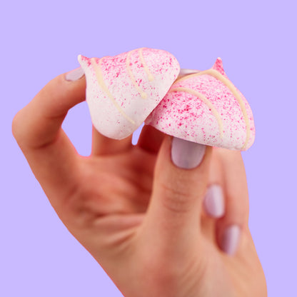 Raspberry &amp; White Chocolate Meringue Kisses