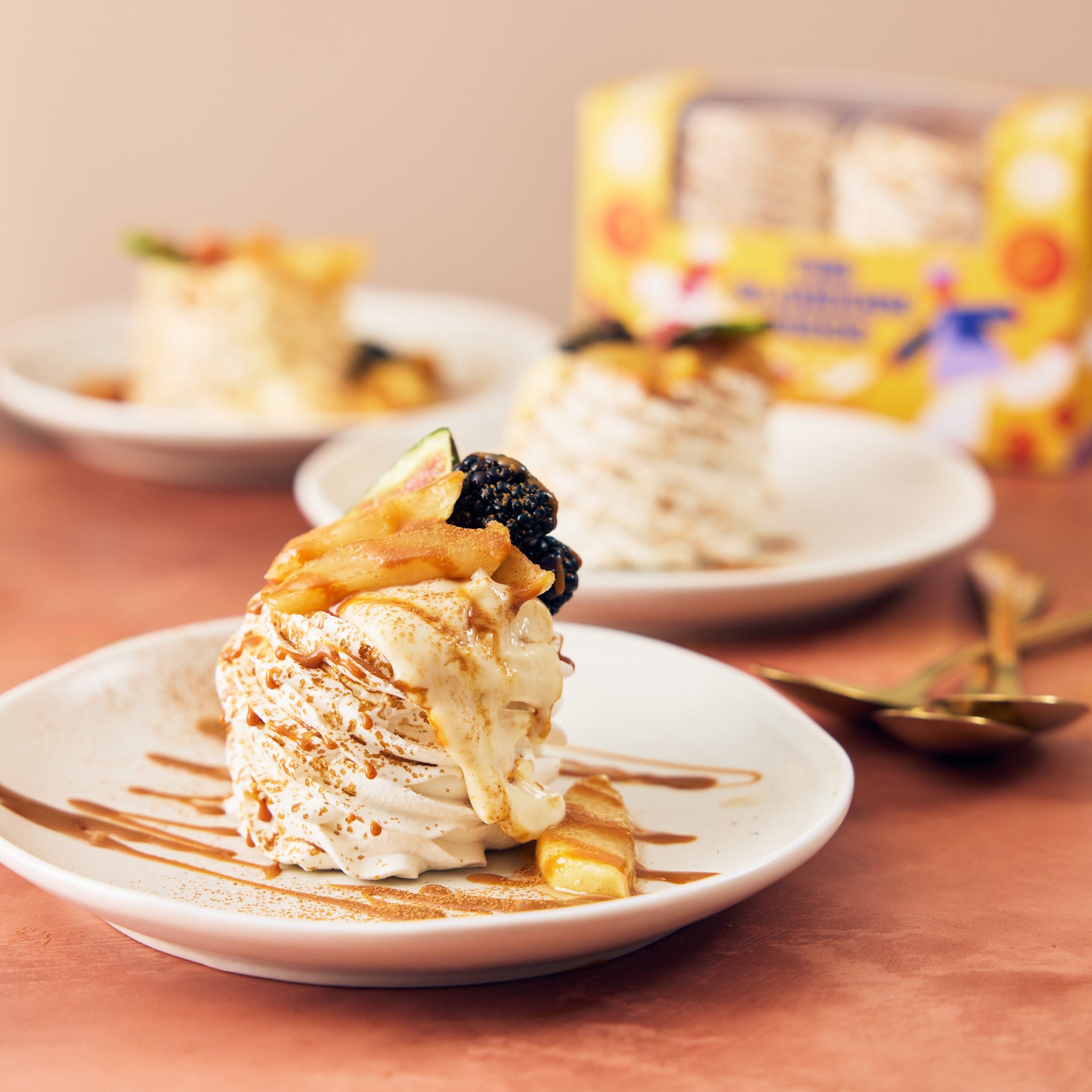 Caramel Meringue Nests