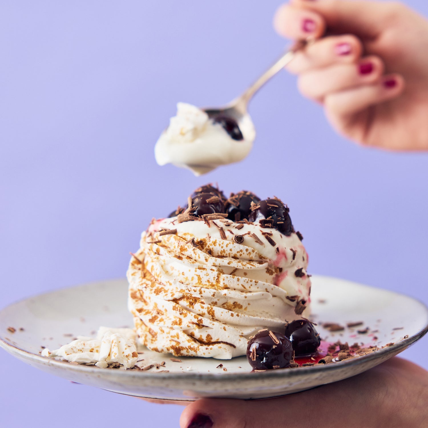 Caramel Meringue Nests